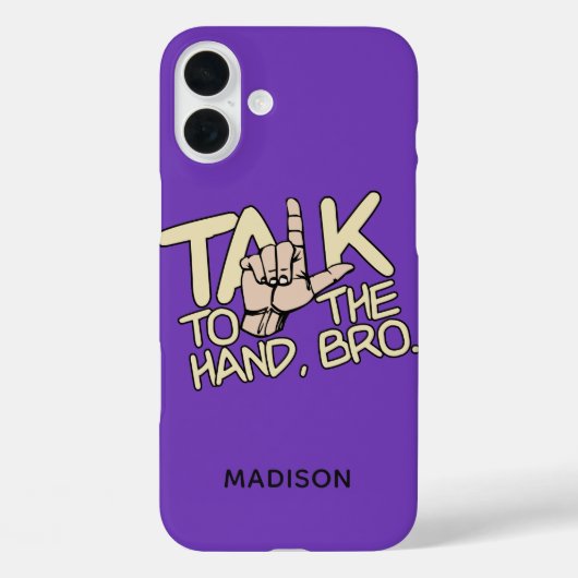 手で話す名前をカスタムする Case-Mate iPhoneケース (裏面)