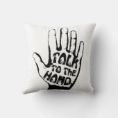 手で話す装飾用クッション クッション (裏面)