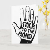 手で話す カード (黄色い花)