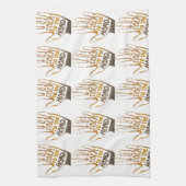 手で話す キッチンタオル (縦)