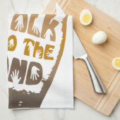 手で話す キッチンタオル (四つ折り)