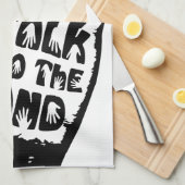 手で話す キッチンタオル (四つ折り)