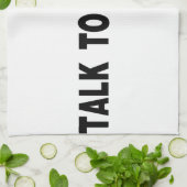 手で話す キッチンタオル (折り畳み)