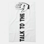 手で話す キッチンタオル (縦)