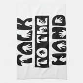 手で話す キッチンタオル (縦)