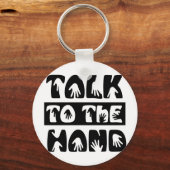 手で話す キーホルダー (正面)