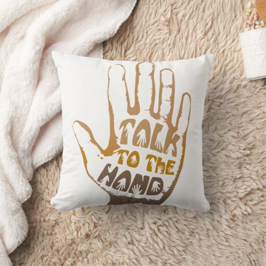 手で話す クッション (ブランケット)