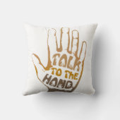 手で話す クッション (裏面)