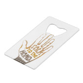 手で話す クレジットカード栓抜き (裏面アングル)