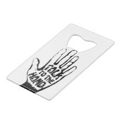 手で話す クレジットカード栓抜き (裏面アングル)