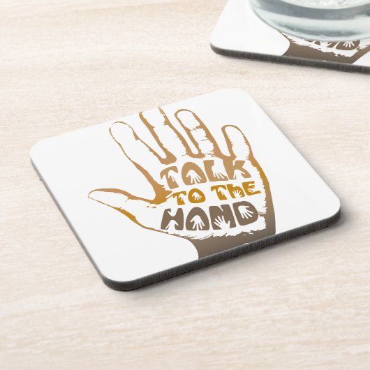 手で話す コースター (左側)