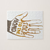 手で話す ジグソーパズル (横)