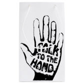 手で話す スモールペーパーバッグ (裏面)