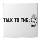 手で話す タイル (正面)