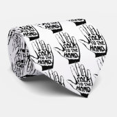 手で話す ネクタイ (ロール)