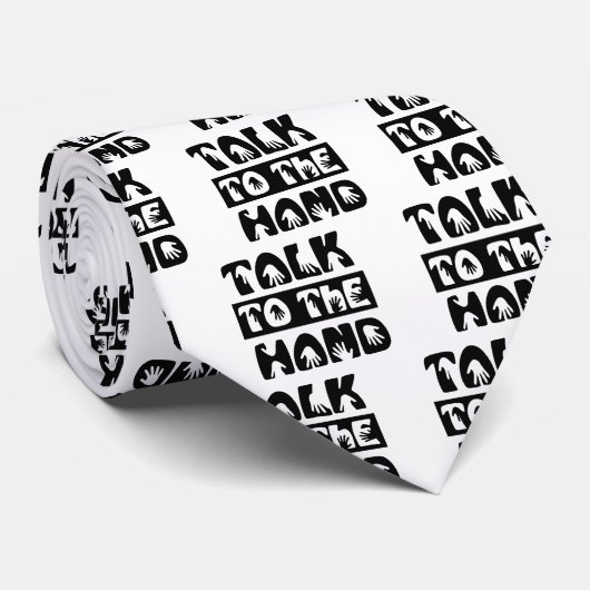 手で話す ネクタイ (ロール)