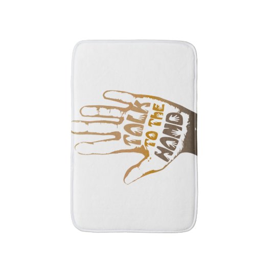 手で話す バスマット (正面縦)