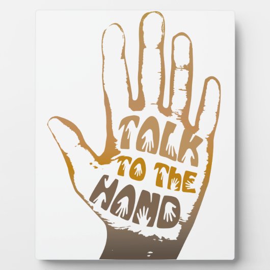 手で話す フォトプラーク (正面)