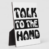 手で話す フォトプラーク (側面)