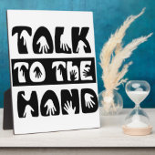 手で話す フォトプラーク (側面)