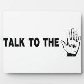 手で話す フォトプラーク (正面)