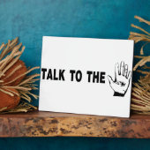 手で話す フォトプラーク (側面)