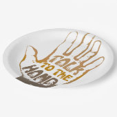 手で話す ペーパープレート (アングル)