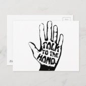 手で話す ポストカード (正面/裏面)