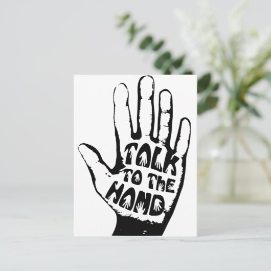 手で話す ポストカード (スタンド正面)