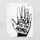 手で話す ポストカード (正面/裏面)