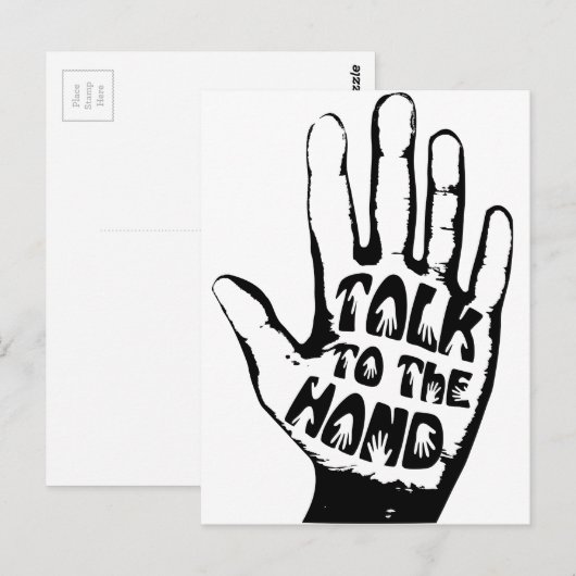 手で話す ポストカード (正面/裏面)