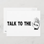 手で話す ポストカード (正面/裏面)