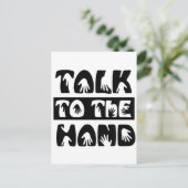 手で話す ポストカード (スタンド正面)