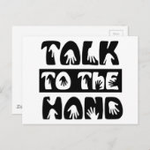 手で話す ポストカード (正面/裏面)