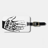 手で話す ラゲッジタグ (正面横)