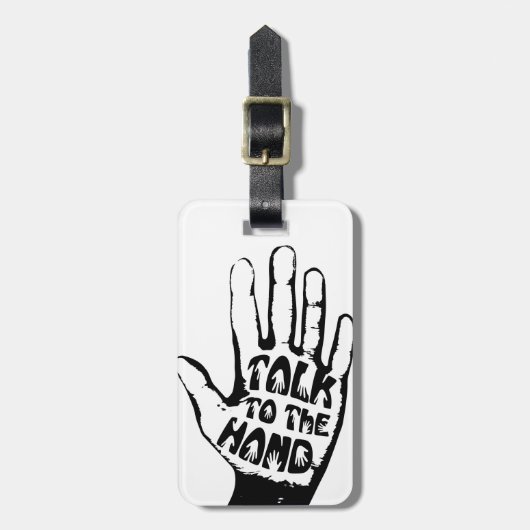 手で話す ラゲッジタグ (正面縦)