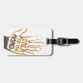 手で話す ラゲッジタグ (正面横)