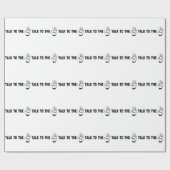 手で話す ラッピングペーパー (フラット)