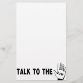 手で話す 便箋 (正面)