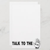 手で話す 便箋 (正面/裏面)