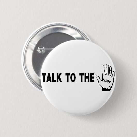 手で話す 缶バッジ (正面&裏面)