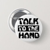 手で話す 缶バッジ (正面&裏面)