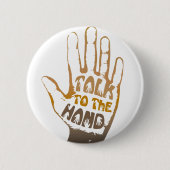 手で話す 缶バッジ (正面)