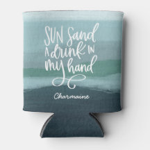 手で飲む |青カスタム抽象芸術アート