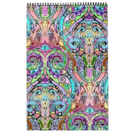 手とデジタル絵を描パターン10 カレンダー (カバー)