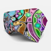 手とデジタル絵を描パターン10 ネクタイ (ロール)