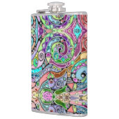 手とデジタル絵を描パターン10 フラスク (左)