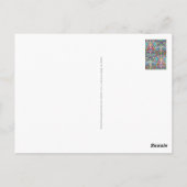 手とデジタル絵を描パターン10 ポストカード (裏面)