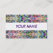 手とデジタル絵を描パターン10 名刺 (正面)