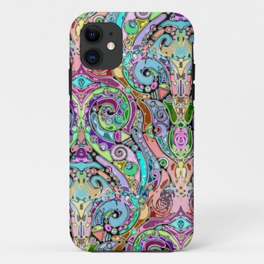 手とデジタル絵を描パターン10 Case-Mate iPhoneケース (裏面)